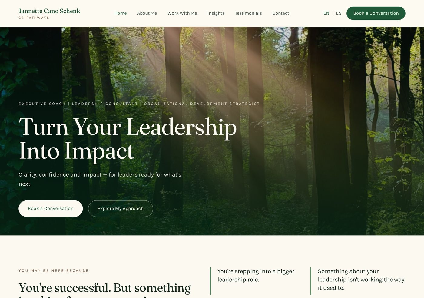 Jannette Cano Schenk's new CS Pathways website homepage